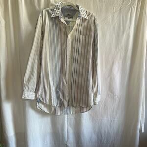 Vintage The Territory Ahead Multi-Stripe Button-Up Shirt | Size MT